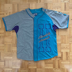 Vintage 90s Starter NBA Charlotte Hornets baseball jersey Large